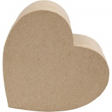 Pappschachtel-Set, Herz, H 5+6,5+7,5 cm, B 10+12,5+15 cm, 3 Stk/ 1 Set