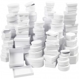 Schachteln - Sortiment, D 5,5-16 cm, Inhalt kann variieren , Weiß, 168 sort./ 1 Pck
