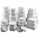 Schachteln - Sortiment, D 5,5-16 cm, Inhalt kann variieren , Weiß, 168 sort./ 1 Box