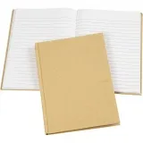 Notizbuch , A5, linien, 60 g, Braun, 1 Stk