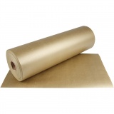 Geschenkpapier , B 50 cm, 60 g, Gold, 100 m/ 1 Rolle