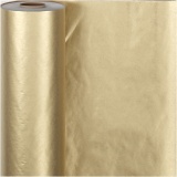 Geschenkpapier , B 50 cm, 60 g, Gold, 100 m/ 1 Rolle