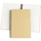 Notizbuch mit Spiralbindung, A5, Blatt 148x210 mm, 60 g, Braun, 1 Stk