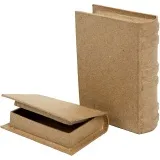 Schachteln in Buchform, Größe 8x11,5x2,5 cm, 2 Stk/ 1 Set