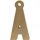 Buchstabe, Å, H 25 cm, B 12,3 cm, Dicke 2,5 cm, 1 Stk