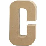 Buchstabe, C, H 20,5 cm, B 11,5 cm, Dicke 2,5 cm, 1 Stk