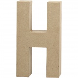 Buchstaben, H, H 20,2 cm, B 11,2 cm, Dicke 2,5 cm, 1 Stk