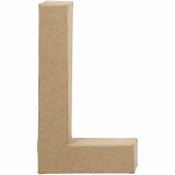 Buchstaben, L, H 20,3 cm, B 11,4 cm, Dicke 2,5 cm, 1 Stk