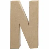 Buchstabe, N, H 20,2 cm, B 11,5 cm, Dicke 2,5 cm, 1 Stk