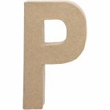 Buchstaben, P, H 20,5 cm, B 11,4 cm, Dicke 2,5 cm, 1 Stk