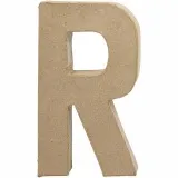 Buchstabe, R, H 20,5 cm, B 11,7 cm, Dicke 2,5 cm, 1 Stk