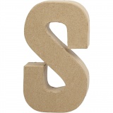 Buchstaben, S, H 20,3 cm, B 11,4 cm, Dicke 2,6 cm, 1 Stk