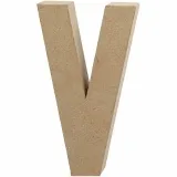 Buchstabe, V, H 20,5 cm, B 11,5 cm, Dicke 2,5 cm, 1 Stk