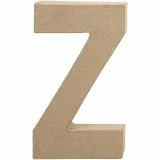 Buchstabe, Z, H 20,2 cm, B 11,2 cm, Dicke 2,5 cm, 1 Stk