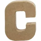 Buchstabe, C, H 10 cm, B 7,5 cm, Dicke 1,7 cm, 1 Stk