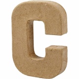 Buchstaben, C, H 10 cm, B 7,5 cm, Dicke 1,7 cm, 1 Stk