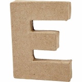Buchstaben, E, H 10 cm, B 7,5 cm, Dicke 1,7 cm, 1 Stk