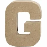 Buchstabe, G, H 10 cm, B 7,7 cm, Dicke 1,7 cm, 1 Stk