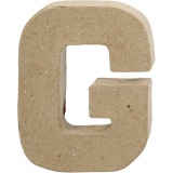 Buchstaben, G, H 10 cm, B 7,7 cm, Dicke 1,7 cm, 1 Stk