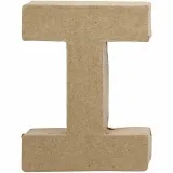 Buchstabe, I, H 10 cm, B 7,5 cm, Dicke 1,7 cm, 1 Stk