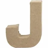 Buchstabe, J, H 10 cm, B 8 cm, Dicke 1,7 cm, 1 Stk