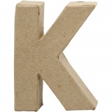Buchstaben, K, H 10 cm, B 7,7 cm, Dicke 1,7 cm, 1 Stk