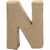 Buchstaben, N, H 10 cm, B 7,8 cm, Dicke 2 cm, 1 Stk