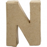 Buchstaben, N, H 10 cm, B 7,8 cm, Dicke 2 cm, 1 Stk
