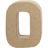 Buchstaben, O, H 10 cm, B 7,8 cm, Dicke 1,7 cm, 1 Stk