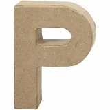 Buchstabe, P, H 10 cm, B 7,7 cm, Dicke 1,7 cm, 1 Stk