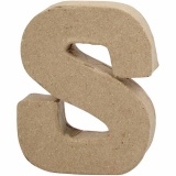 Buchstaben, S, H 10 cm, B 8 cm, Dicke 1,7 cm, 1 Stk