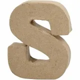 Buchstabe, S, H 10 cm, B 8 cm, Dicke 1,7 cm, 1 Stk