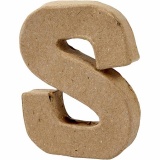 Buchstaben, S, H 10 cm, B 8 cm, Dicke 1,7 cm, 1 Stk
