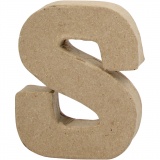 Buchstaben, S, H 10 cm, B 8 cm, Dicke 1,7 cm, 1 Stk
