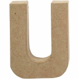 Buchstaben, U, H 10 cm, B 8 cm, Dicke 1,7 cm, 1 Stk