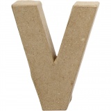 Buchstaben, V, H 10 cm, B 8 cm, Dicke 1,7 cm, 1 Stk