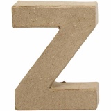 Buchstaben, Z, H 10 cm, B 7,5 cm, Dicke 1,7 cm, 1 Stk