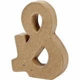 Zeichen, &, H 10 cm, B 7,5 cm, Dicke 1,7 cm, 1 Stk