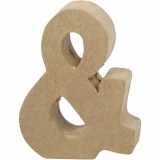 Zeichen, &, H 10 cm, B 7,5 cm, Dicke 1,7 cm, 1 Stk