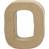 Zahl, 0, H 10 cm, B 8 cm, Dicke 2 cm, 1 Stk