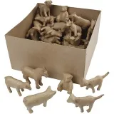 Kleine Tierfiguren, H 8-12 cm, 60 Stk/ 1 Pck
