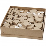 Anhänger für Weihnachten, H 7-8 cm, 174 Stk/ 1 Pck