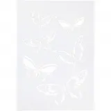 Schablone, Schmetterlinge, A4, Blatt 210x297 mm, 1 Stk