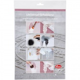 Schablone, Schmetterlinge, A4, Blatt 210x297 mm, 1 Stk