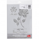 Schablone, Rose, A4, Blatt 210x297 mm, 1 Stk