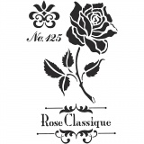 Schablone, Rose, A4, Blatt 210x297 mm, 1 Stk