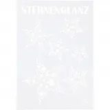 Schablone, Sterne, A4, Blatt 210x297 mm, 1 Stk