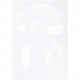 Schablone, Federn, A4, Blatt 210x297 mm, 1 Stk
