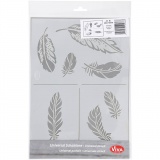 Schablone, Federn, A4, Blatt 210x297 mm, 1 Stk