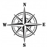 Schablone, Kompass, A4, 210x297 mm, 1 Stk